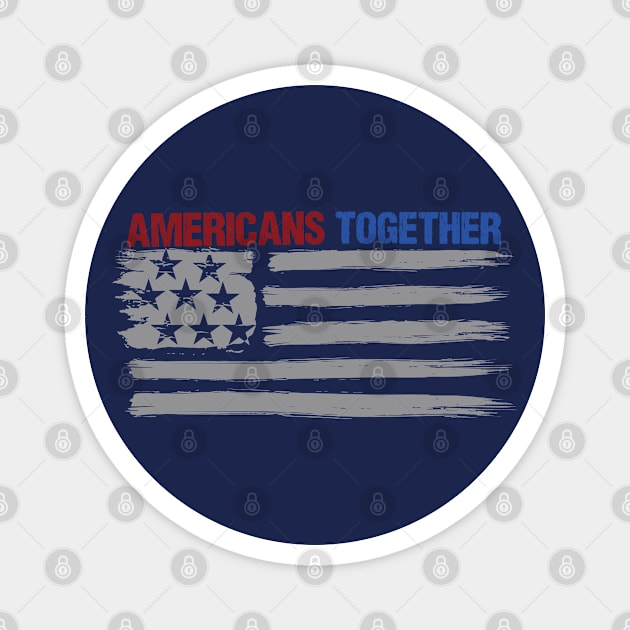 Americans together, Biden 2021 Magnet by AndArte